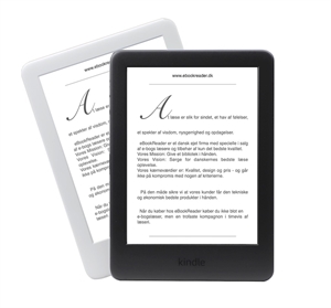 eBookReader Amazon Kindle 10 sort eller hvid